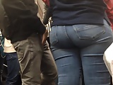Juicy Latina Ass on Train