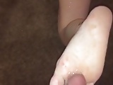 Lori P Gets Waterfall of Cum On Her Feet!