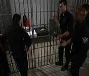 Gangbang to a French tourist in jail