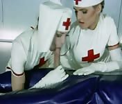 Intensive cares of two horny nurses