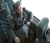 Bonnie Rotten sucking in the bus