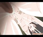 Anime dildoed ass and wetpussy fucked