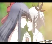 Japanese hentai cutie threesome hard sex