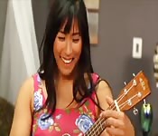 A little music and sucking