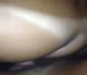 Amateur brunette caught sucking and fucking