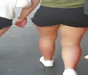 Nice ass in tight shorts as she walks down the street