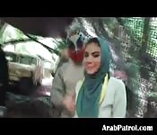 Arab Whore With Mouth Totally Full