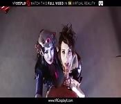 VRCosplayX Widowmaker and Tracer Sharing Your Cock