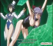 Anime squeeze bigtits and ass drilled by tentacles