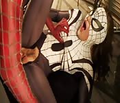Spiderman fucks Spiderwoman