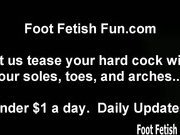 Foot fetish cum countdow...