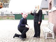 Fucking piggy man outdoor