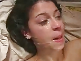 gangbang for Alexa and cum face covering