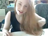 Redhead  teen masturbaing