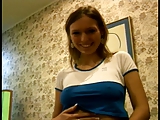 Teen chick rides a big hard cock