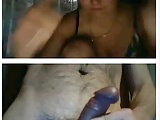 Girl looking at my dick on webcam