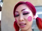 Jap female clown loves sex