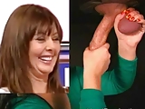 Carol Vorderman plays with some meat .