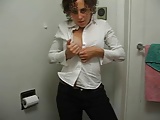 Natural Girl with Curls - Standing Masturbation