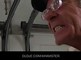 Wrinkled grandpa fucks a hussy teeny in ass and pussy