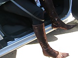 geting out of the car ion boots