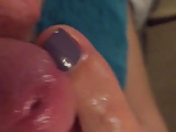 Close Up Head Tease with Toes