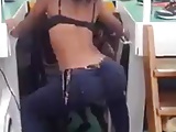 Hot Babe shakes her Ass on a Boat Party