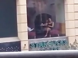 Horney Lebanese Girl at Starbucks Beirut