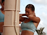 Susan Ward at beach in WILD THINGS II 2004