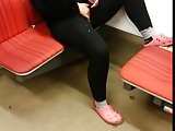 Woman masturbates in metro