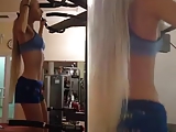 Valeria Lukyanova - Human Barbie - Gym 