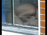 Couple caught fucking through window