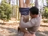 An acrobatic outdoor blowjob Part  2 - WITH SOUND
