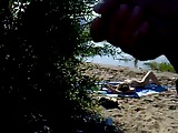 Dickflash - Epic cumshot for nude beachgirl (480p version)