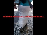 Madura com calcinha enfiada