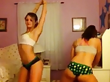 2 hot teen bitches shake their asses