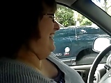 BBW Handjob #9 In the Car, Married Sneaky Mature Wife