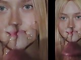 Dakota Fanning tribute facial cum pic