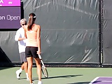 Ana Ivanovic hot serbian player during training part 1