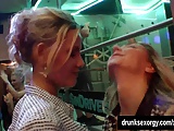 Sexy lesbians have fun in club