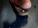 Candid Cum in Flip Flops