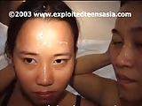 Two Viet Teens Get Plunged By Massive White Cock
