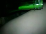 fucking a wine bottle