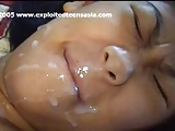 Molly Filipino Teen Amateur Takes A Wad Full In The Face