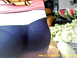 Mexican milf in tight shorts