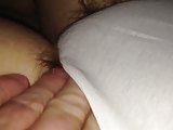 soft pitt,nipple & long soft pube escaping her white pantys