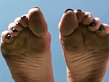 Barefoot girl