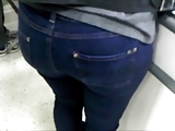 Candid phat ass big booty culo whooty butt in jeans