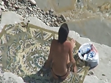 Voyeur Tapes Couple Fucking On Beach