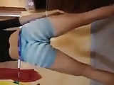 Brazilian girl,dancing of shorts no panties